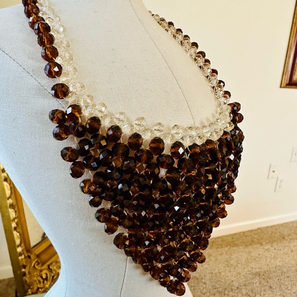 Beautiful Topaz Bead Statement Demi Necklace Set - Picture 17 of 17